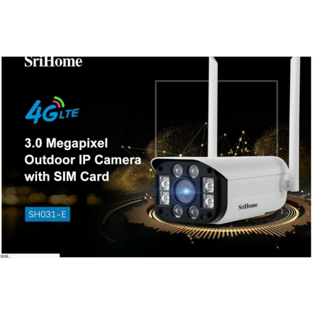 Modello SH031-E Telecamera 4G IP Camera Infrarossi 3.0 Megapixel HD IR CUT Onvif